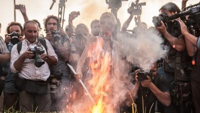 Photos of Young Greeks Protesting the Bailout Last Night