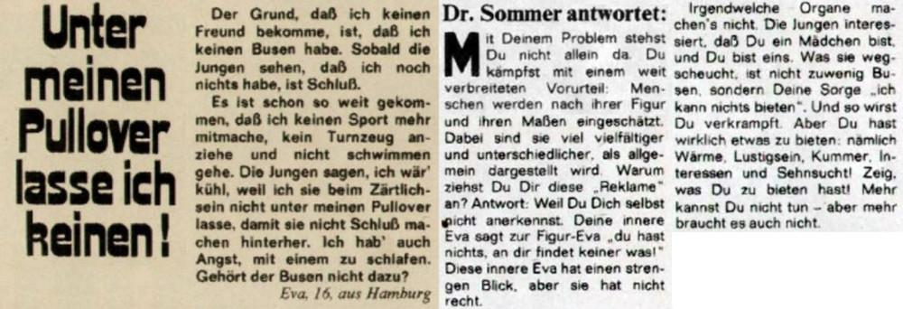 Wir Haben Alte Fragen An Dr Sommer Von Einer Heutigen Psychologin 