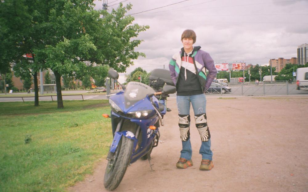 Svyatoslava with her bike