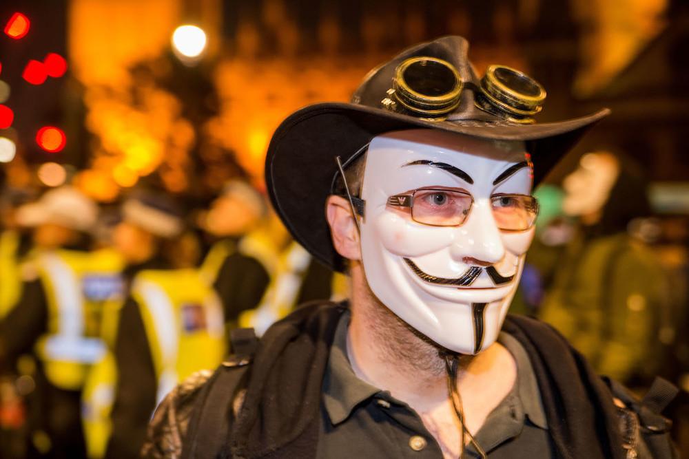 Dodging Fireworks and Flares at London's Million Mask March VICE