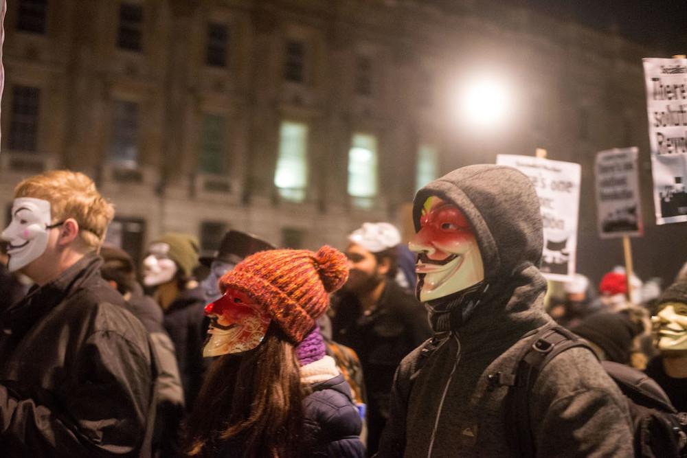 Dodging Fireworks and Flares at London's Million Mask March VICE