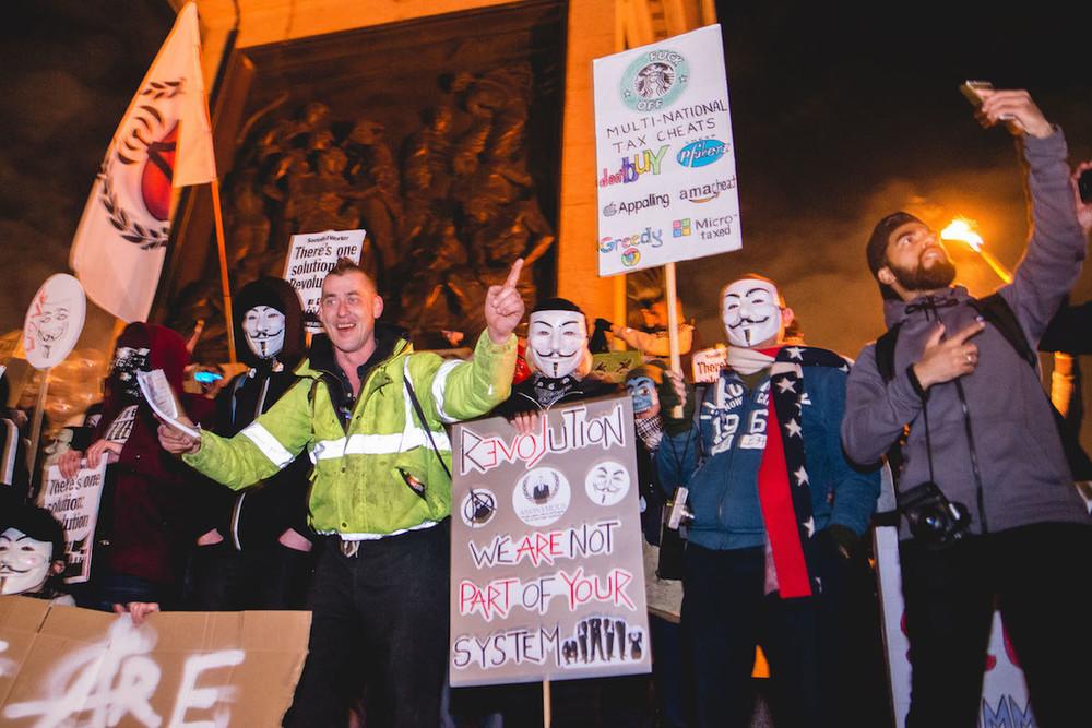 Dodging Fireworks and Flares at London's Million Mask March VICE